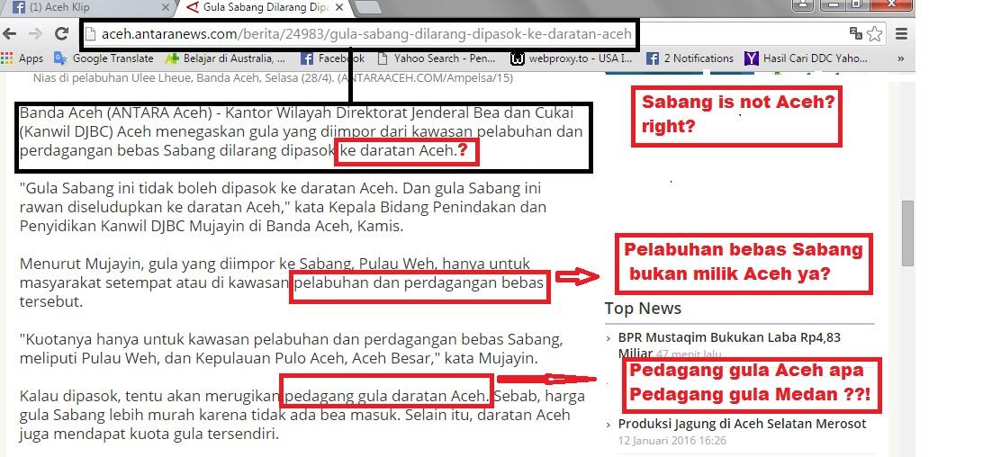 Antara Aceh dan Sabang, tau kenapa Gula Sabang dilarang pasok ke Banda Aceh?