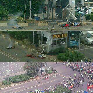 pos polisi sarinah di BOM!n