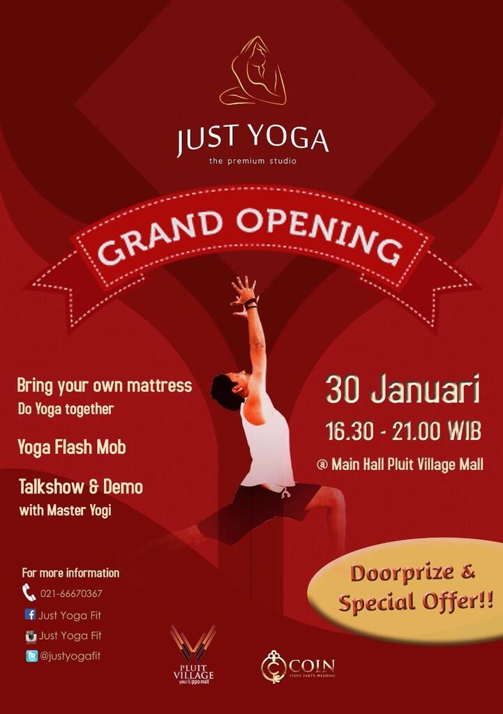 Ayo ramaikan YOGA FLASHMOB untuk kalian pecinta YOGA! (+doorprize)-30 Jan 16-