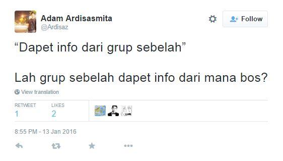 Sindiran Buat Orang-orang Nyebar Info Hoax &quot;Dari Grup Sebelah&quot;