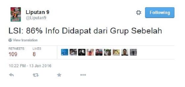 Sindiran Buat Orang-orang Nyebar Info Hoax &quot;Dari Grup Sebelah&quot;