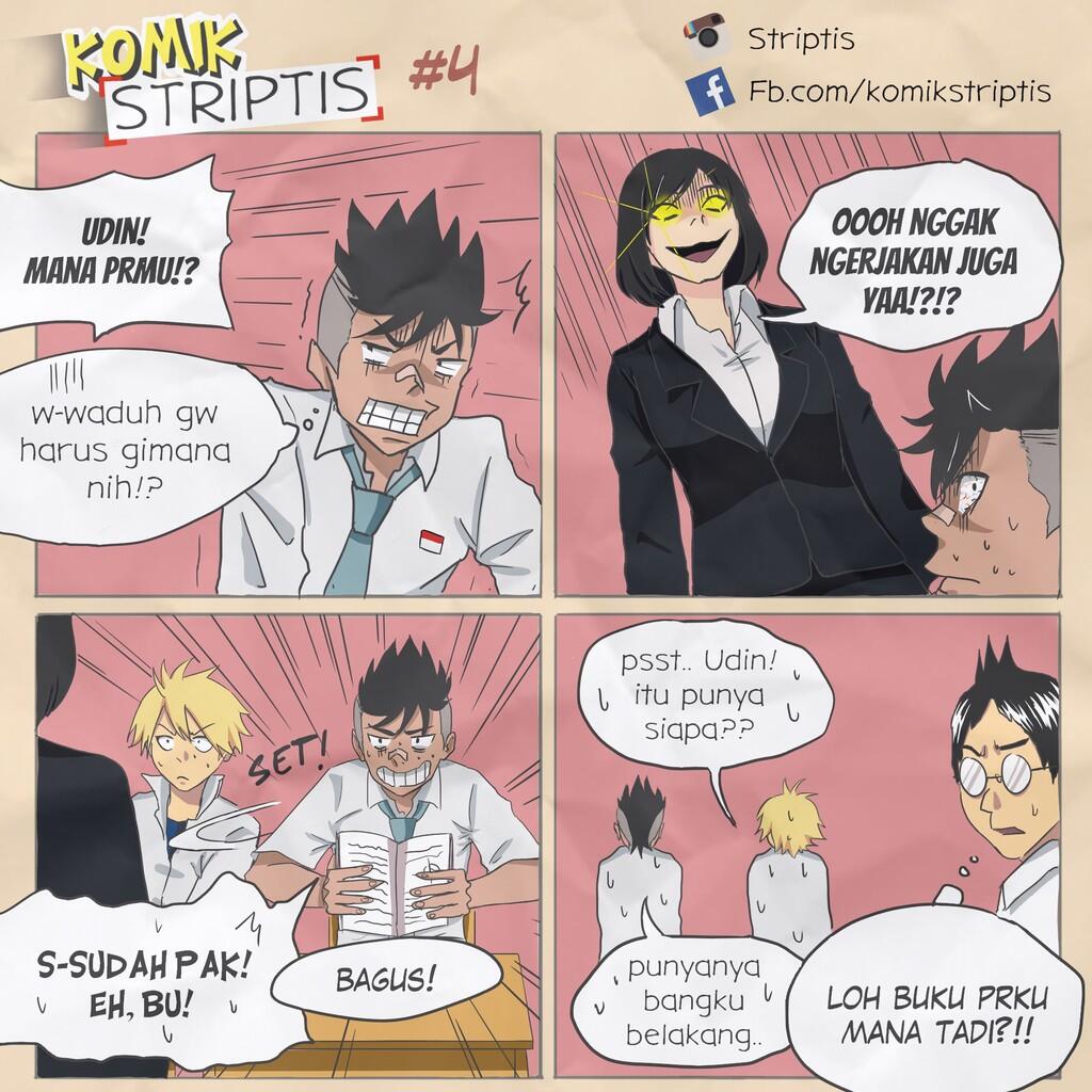 Komik STRIPTIS | Kocaknya masa SMA