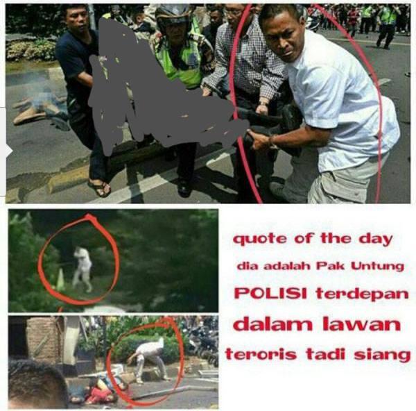 Untung Sangaji, salah satu Patriot yang terdepan melawan serangan Terror Sarinah