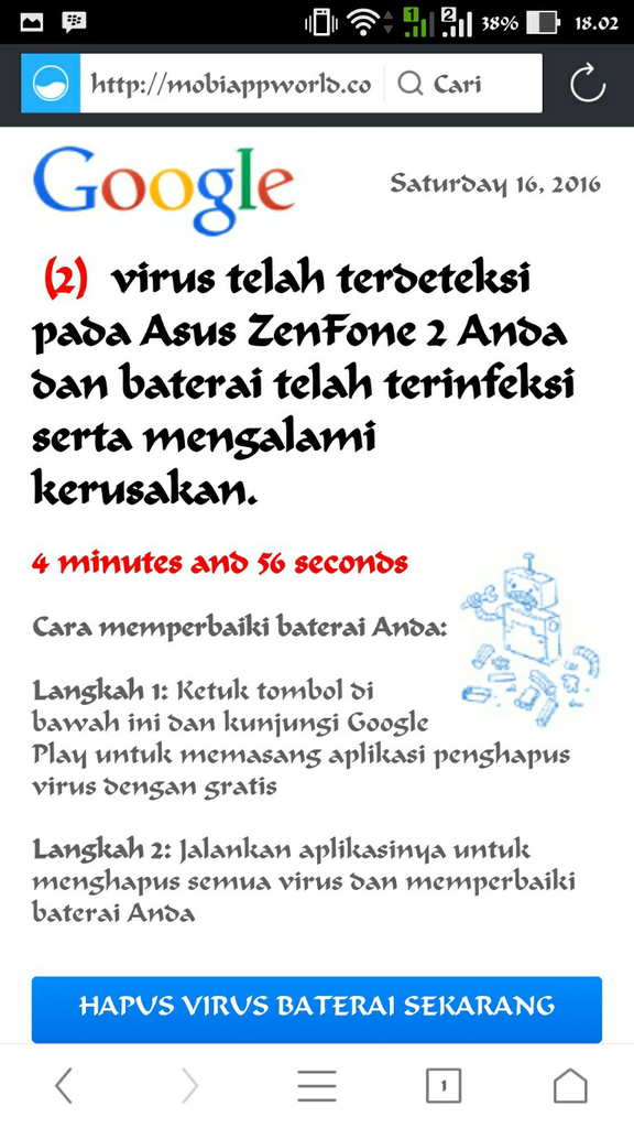 Penjelasan Virus Ponsel yang sesungguhnya.