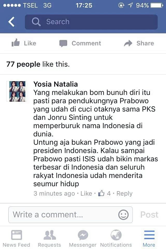 (Breaking News) Prabowo Dituduh Dalang Bom Thamrin, Gerindra: Ada Buktinya Enggak?