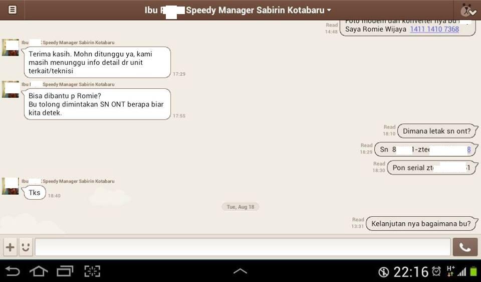 Bermasalah dengan pelayanan Telkom Speedy