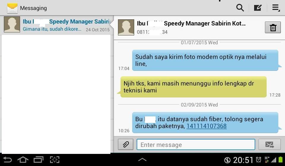 Bermasalah dengan pelayanan Telkom Speedy
