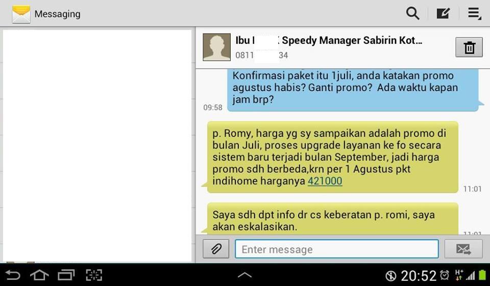 Bermasalah dengan pelayanan Telkom Speedy