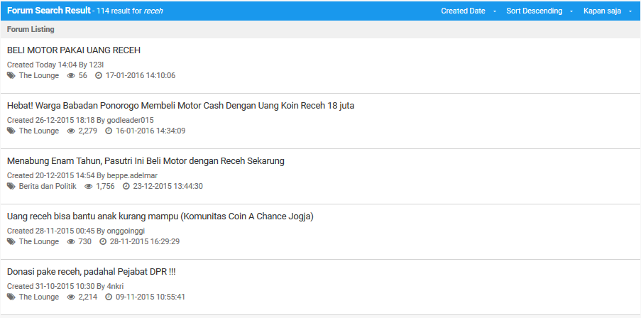 BELI MOTOR PAKAI UANG RECEH