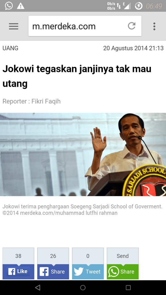"U(t)angnya ada, yang penting ma(l)u atau tidak."