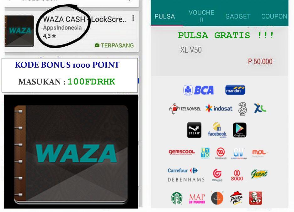 MLM Baru WAZA CASH mainnya via Android, Bisa Dapat Uang Tunai (recomended)