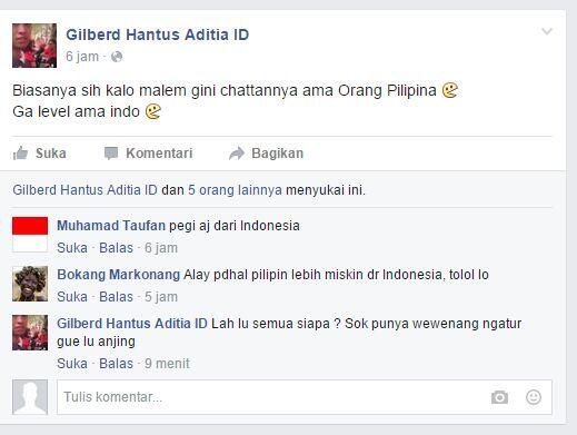 Status FB baru nih gan &quot;Ga level ama indo&quot; 