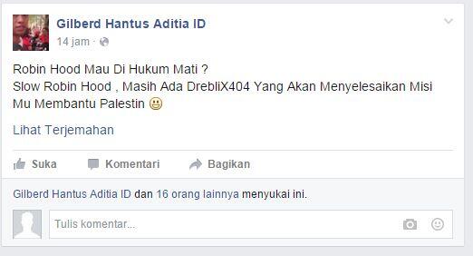 Status FB baru nih gan &quot;Ga level ama indo&quot; 