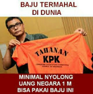 Dijual! Baju KPK seharga 1 Milyar