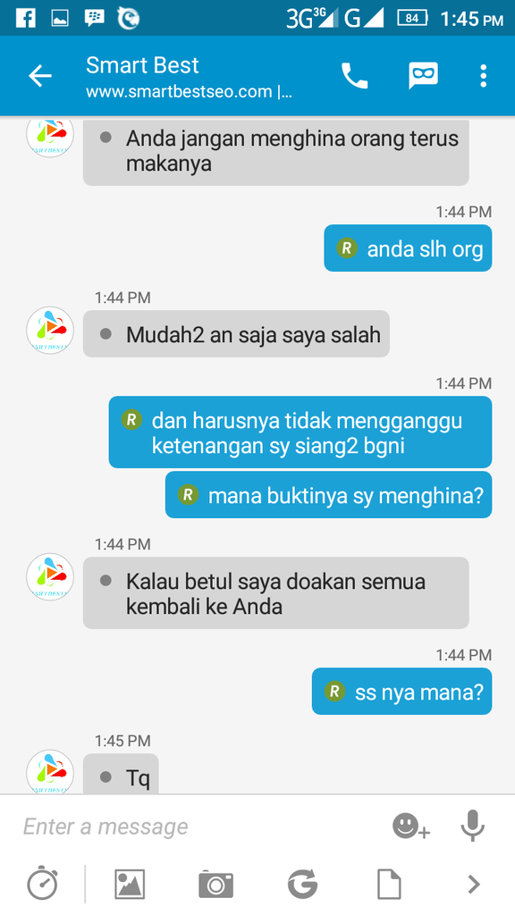 Sangat disayangkan pemilik jasa pembuatan website berbuat begini tanpa bukti