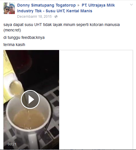 Hati-hati bagi yang suka minum susu Ultra!