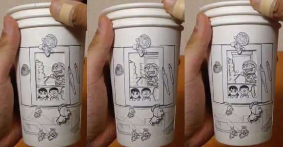 Membuat Anime Gerak Doraemon &amp; One Punch-man Dengan Paper Cup