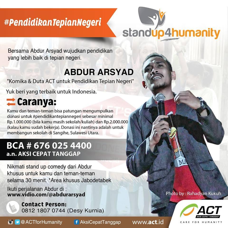 "Stand Up for Humanity" bersama Abdur
