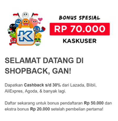 ShopBack: Setiap Belanja di Toko Online Favorit Dapat Tambahan Cashback Hingga 30%!