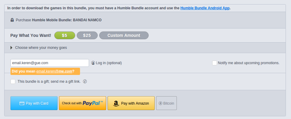 Как оплатить humble bundle