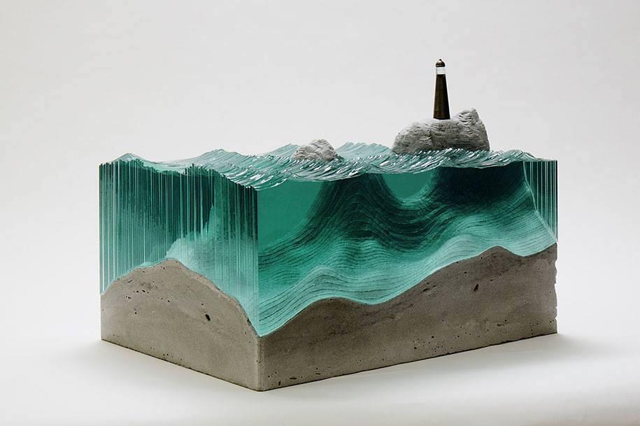 Ben Young, seniman kreatif menggabungkan kaca dengan cor beton