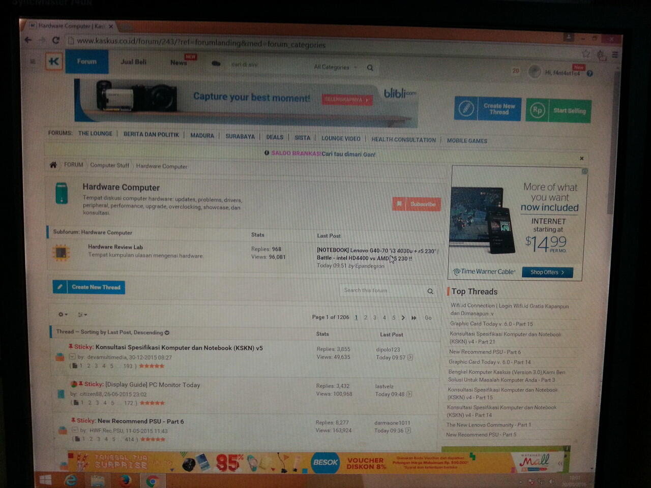 &#91;ASK&#93; LCD Samsung layarnya bercak putih