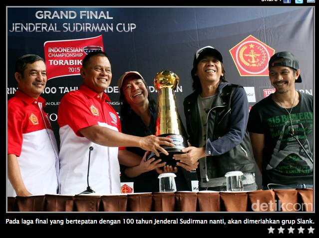 &#91;HOREEEE&#93; Slank Akan Meriahkan Final Piala Jenderal Sudirman