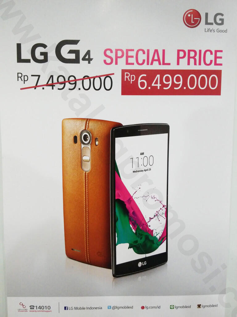 [SPECIAL PRICE] LG G4 Leather / Metallic Periode 19 Jan - 29 Feb 2016