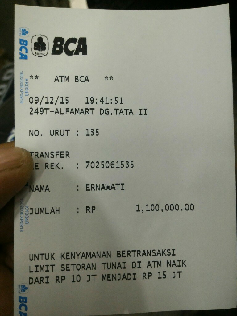 Penipuan oleh kaskuser id am. shop