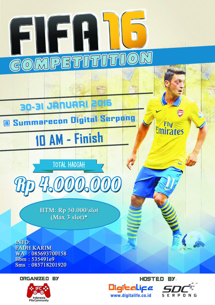 Kompetisi FIFA 16 di serpong ( ps 4 )