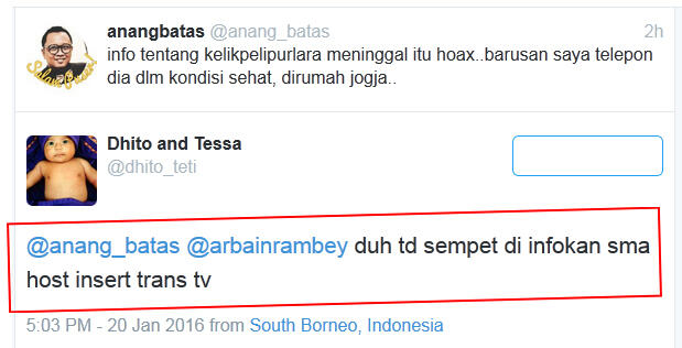 Lagi Berita Duka, Indonesia Ditinggal Pelawak Berbakat KELIK PELIPUR LARA