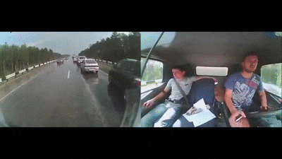 Ini alasannya kenapa agan harus pakai Seatbelt/sabuk pengaman (gambar GIF)