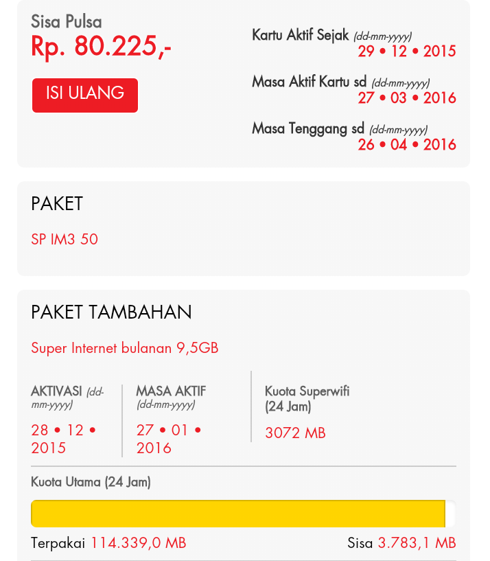 Quota Indosat Hilang !!!