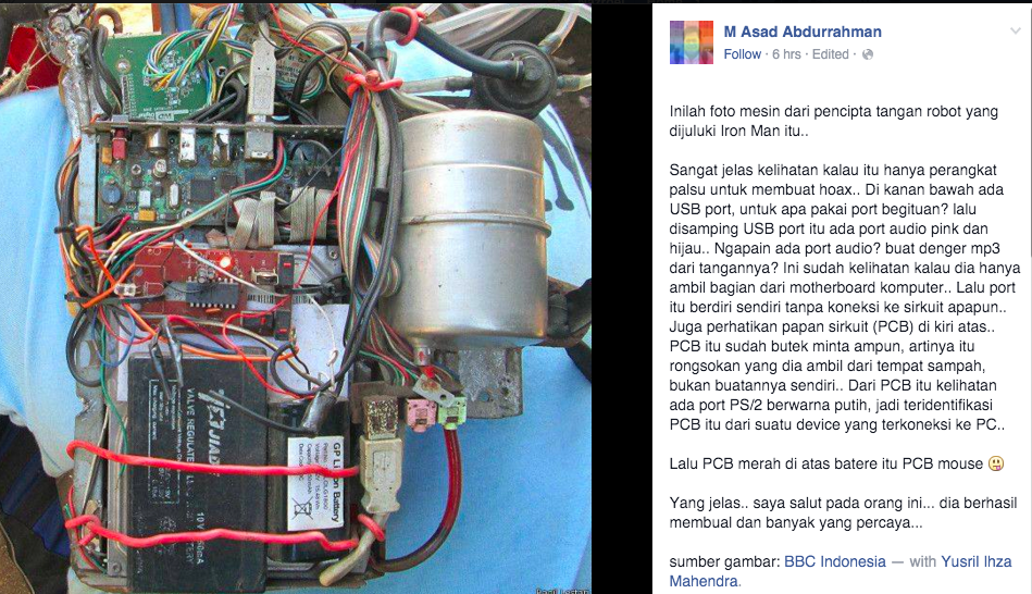 Tangan Robot EEG milik Tawan?? HOAX....kahh ??