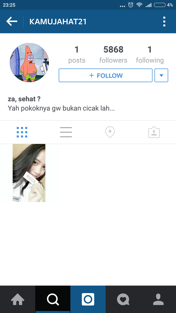 Hatabomba masuk instagram bro