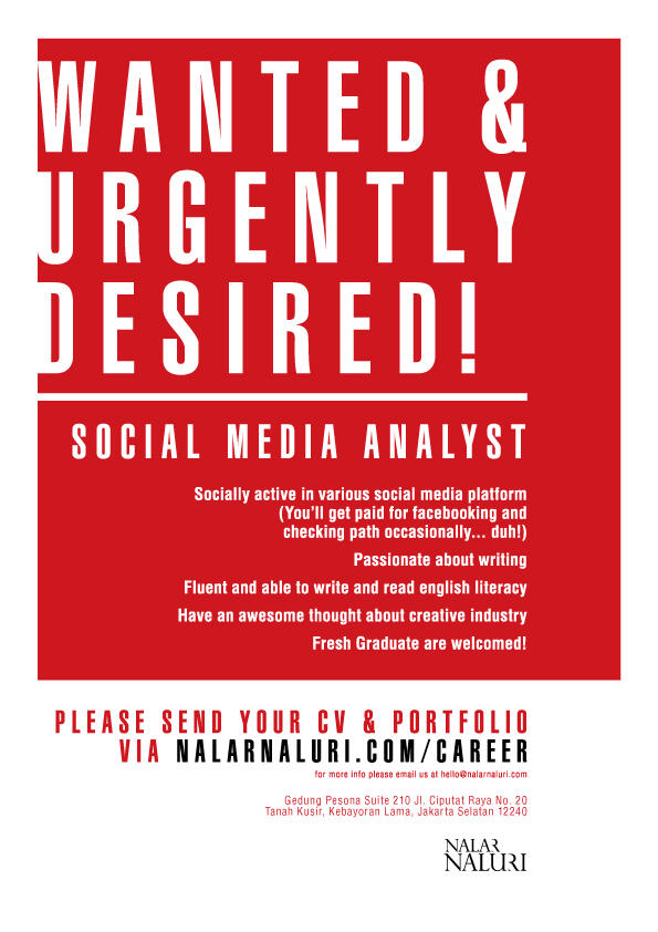 Need Social Media Analyst ! Apply Now!