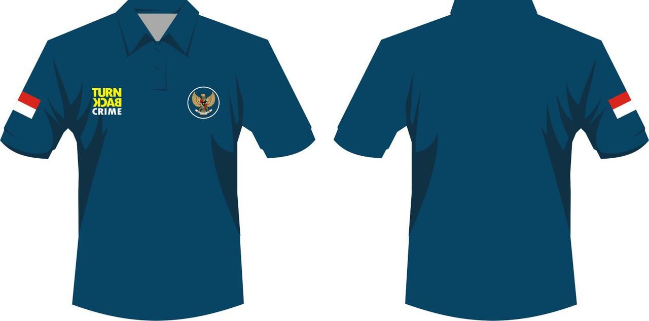 Pre Order Polo Shirt TURN BACK CRIME versi &quot;Garuda Di Dadaku&quot; di Forum Kepolisian