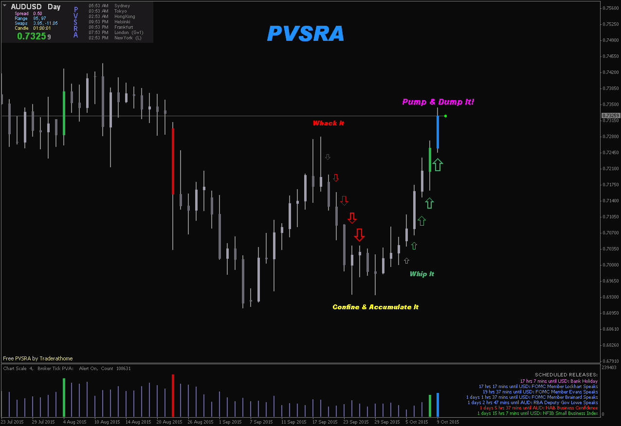 Торговый метод PVSRA. Volume support