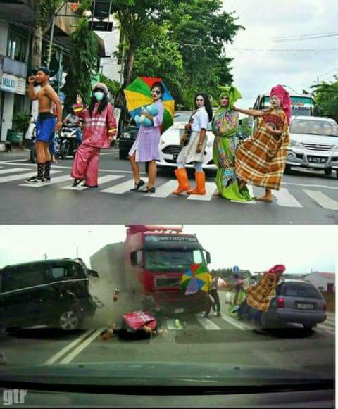 Ketika Para ALAYERS INDONESIA foto selfie di tengah JALAN