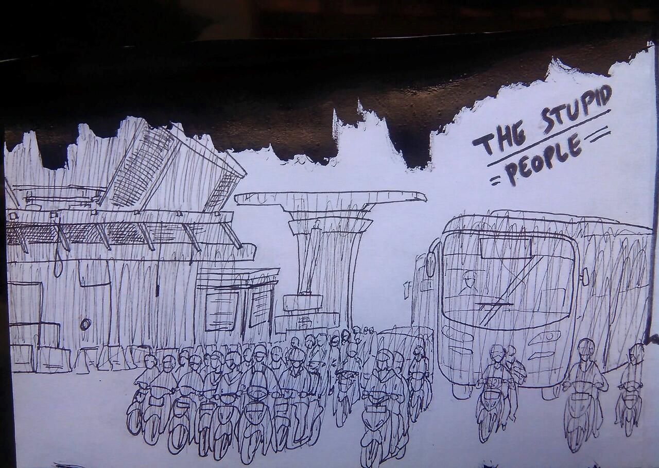 Baca komik buatan ane gan, judulnya, THE STUPID PEOPLE