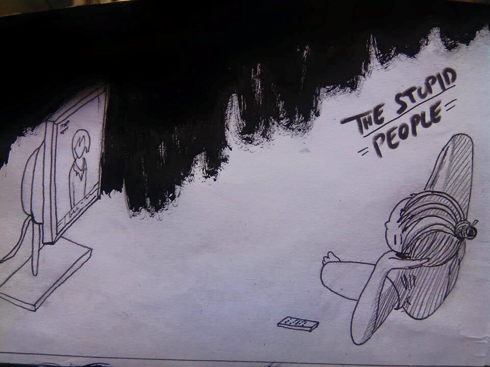 Baca komik buatan ane gan, judulnya, THE STUPID PEOPLE