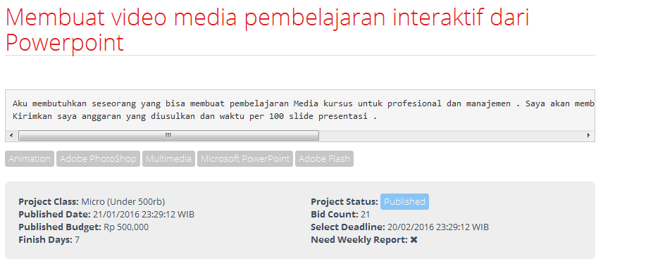 [FREELANCE] Pembuat video media pembelajaran interaktif dari Powerpoint