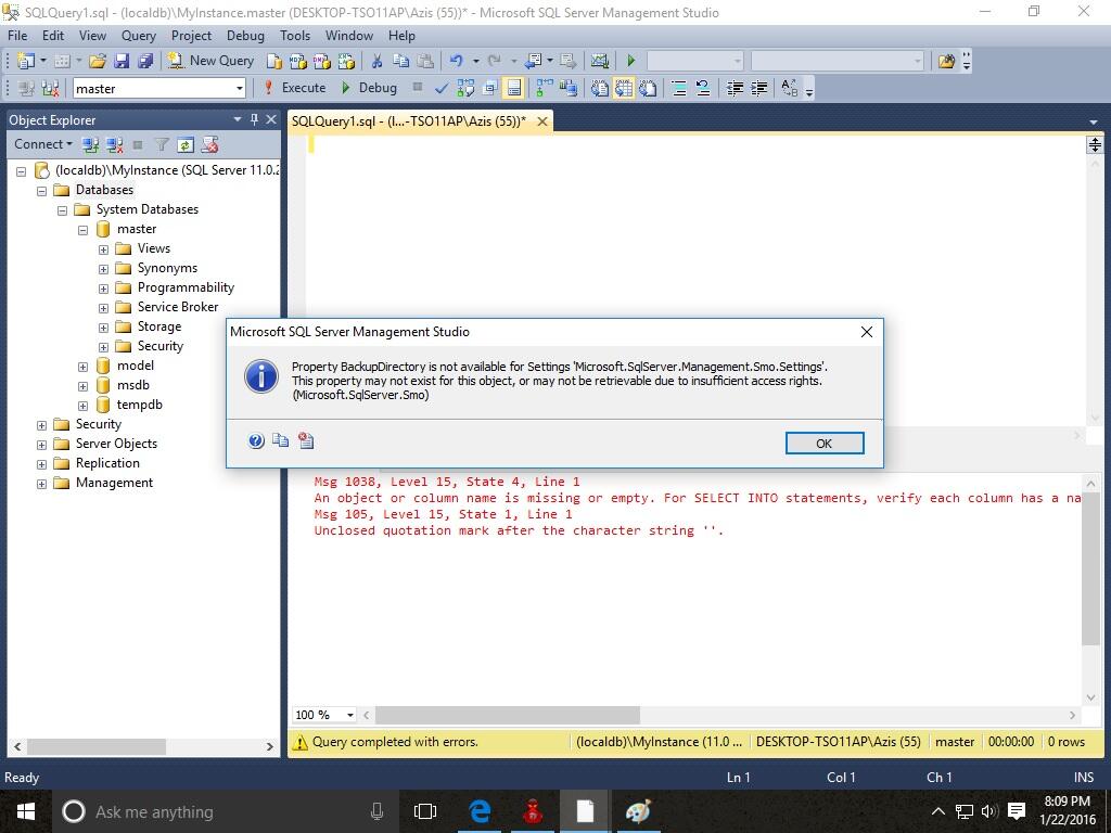 HELP! CANT RESTORE DATABASE IN SQL SERVER 2012
