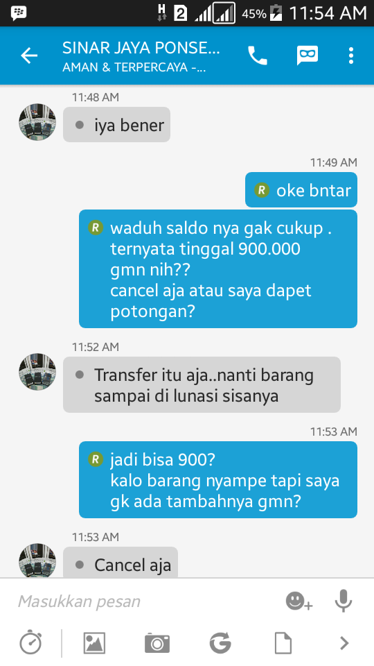 Ini cara ane ngerjain penipu lewat BBM