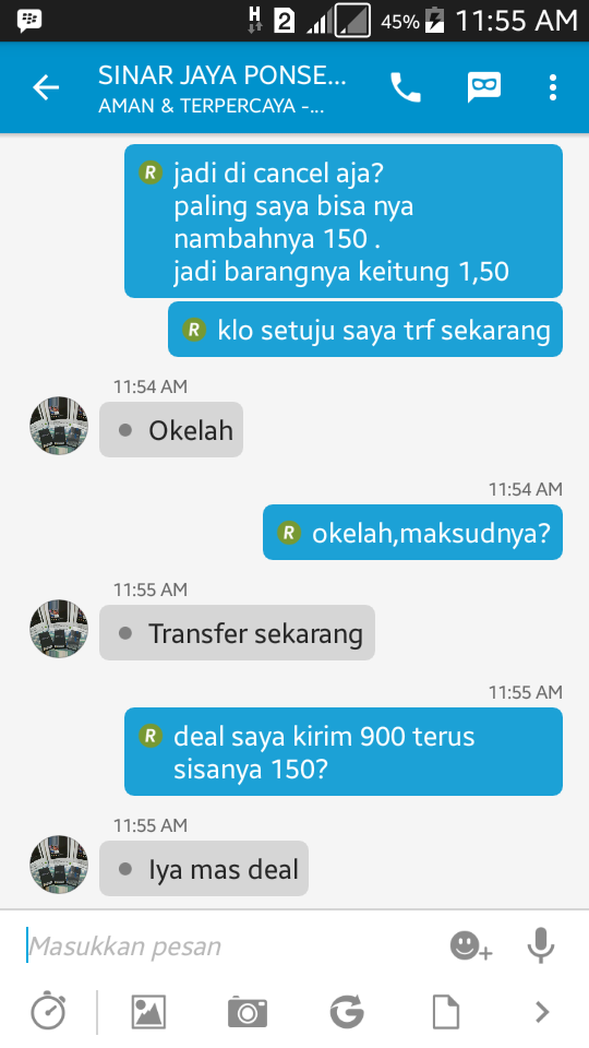 Ini cara ane ngerjain penipu lewat BBM