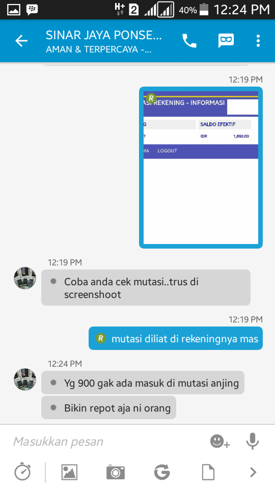 Ini cara ane ngerjain penipu lewat BBM