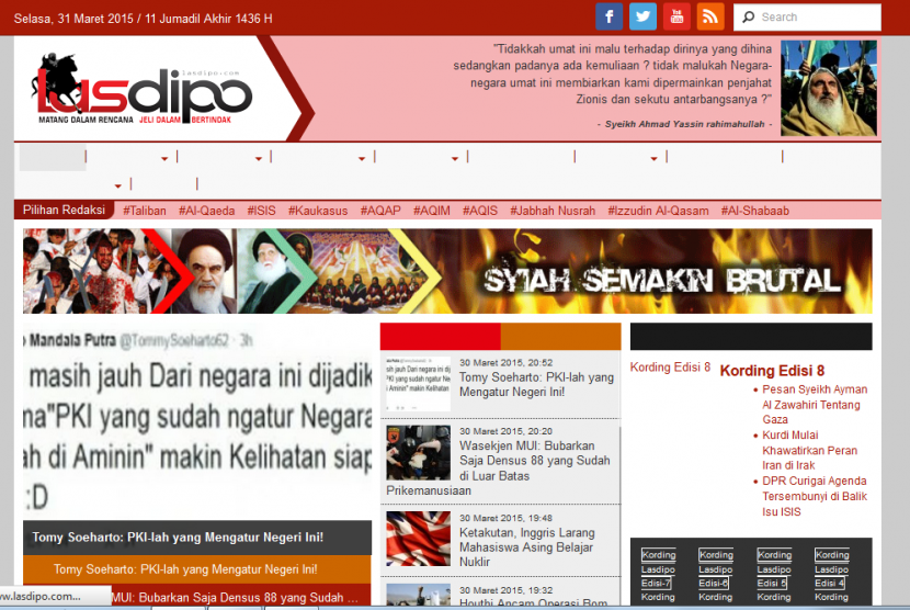 Pemerintah Blokir 24 Situs Radikal