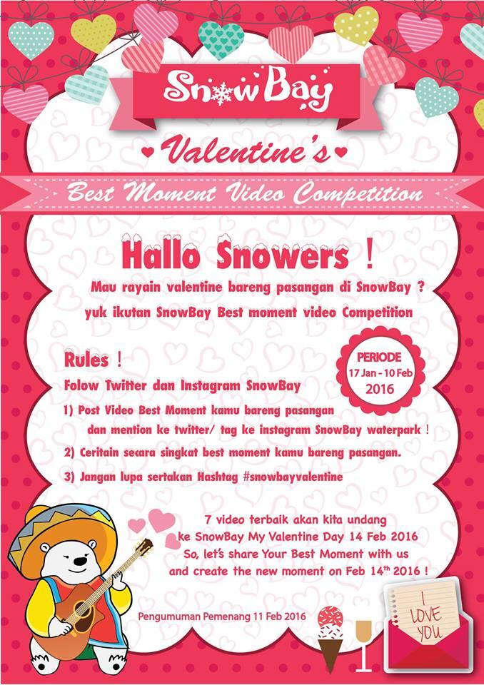 Rayain valentine bareng pasangan di Snowbay?