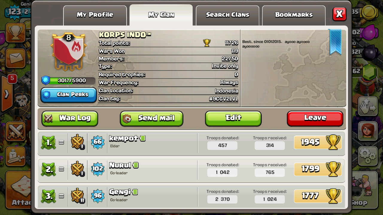 Yang suka Maen Clash of Clans / COC : JOIN dimari!!