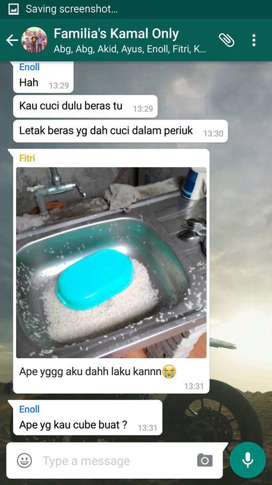 Disuruh masak nasi, remaja ini gagal paham bikin gempar grup WA, lucu!